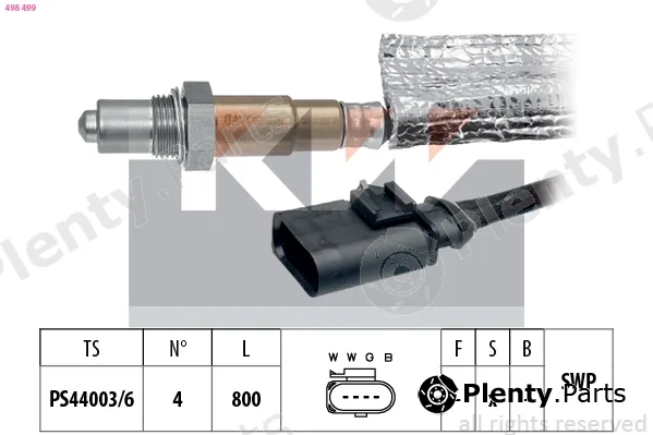 KW 498499 — Lambda Sensor Made in Italy - OE Equivalent
