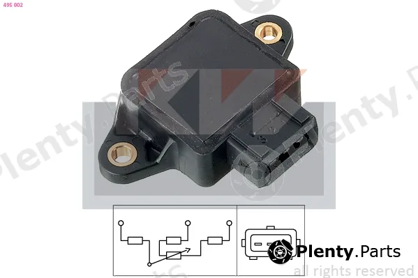 KW 495002 — Sensor, throttle position Made in Italy - OE Equivalent