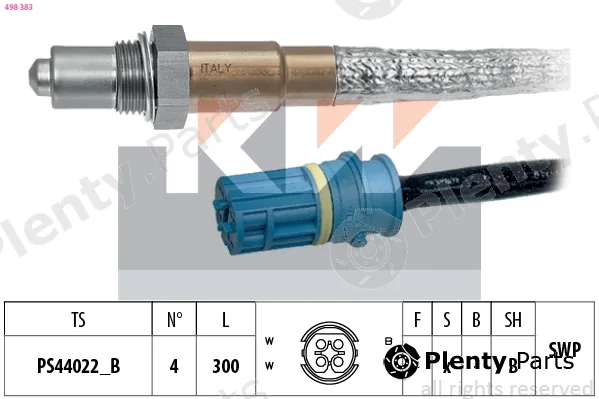 KW 498383 — Lambda Sensor Made in Italy - OE Equivalent