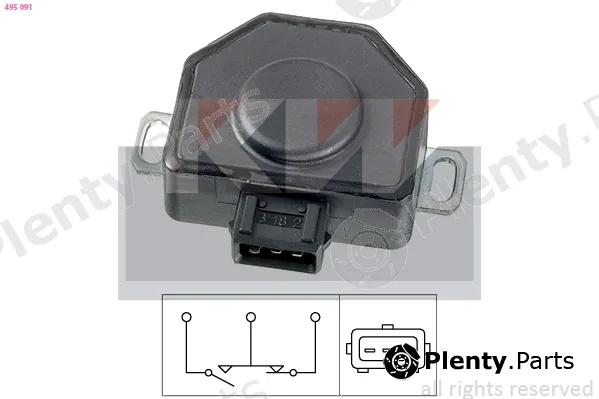 KW 495091 — Sensor, throttle position Made in Italy - OE Equivalent