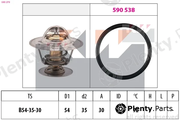 KW 580279 — Thermostat, coolant Made in Italy - OE Equivalent