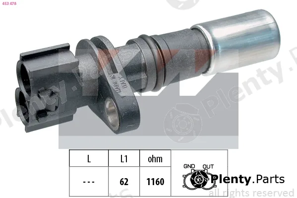 KW 453478 — Sensor, crankshaft pulse Made in Italy - OE Equivalent