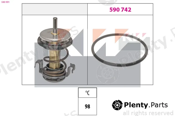 KW 580991 — Thermostat, coolant Made in Italy - OE Equivalent