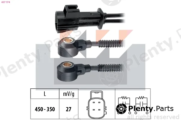 KW 457174 — Knock Sensor Made in Italy - OE Equivalent