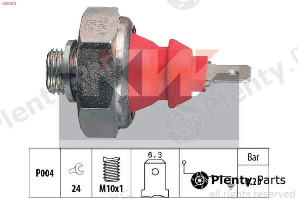 KW 500072 — Oil Pressure Switch Made in Italy - OE Equivalent