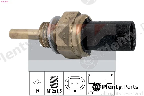 KW 530379 — Sensor, coolant temperature Made in Italy - OE Equivalent