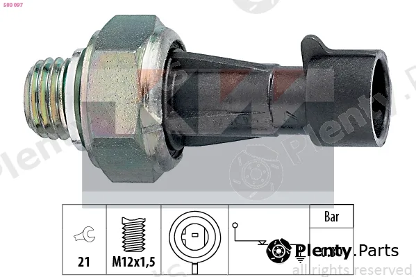 KW 500097 — Oil Pressure Switch Made in Italy - OE Equivalent