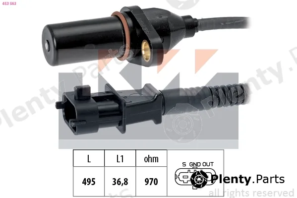 KW 453563 — Sensor, crankshaft pulse Made in Italy - OE Equivalent