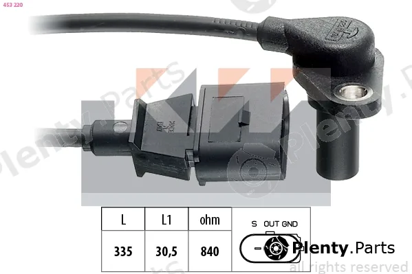 KW 453220 — RPM Sensor, automatic transmission Made in Italy - OE Equivalent