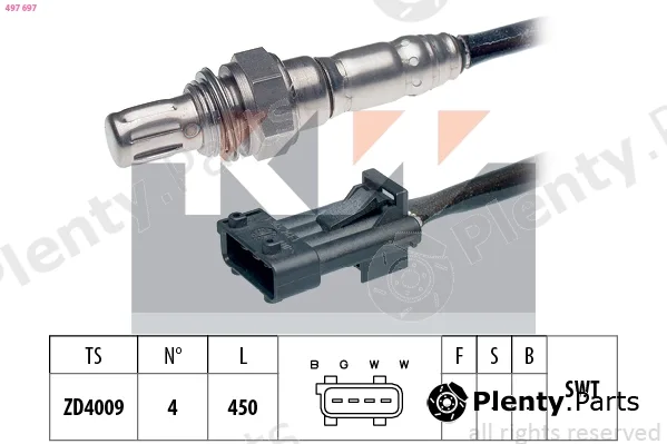 KW 497697 — Lambda Sensor Made in Italy - OE Equivalent