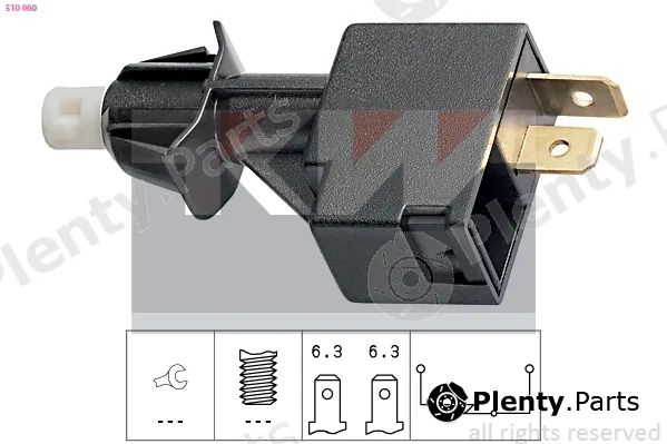 KW 510060 — Stop Light Switch Made in Italy - OE Equivalent