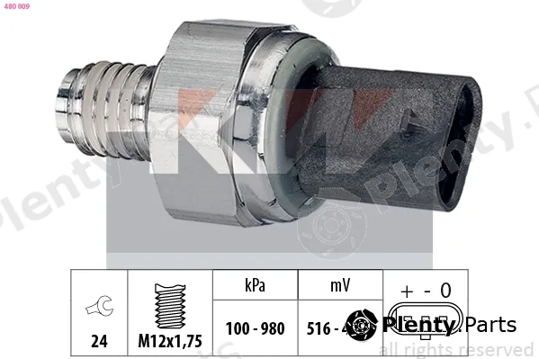 KW 480009 — Sensor, oil pressure Made in Italy - OE Equivalent