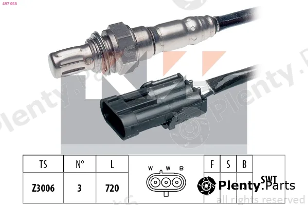 KW 497058 — Lambda Sensor Made in Italy - OE Equivalent
