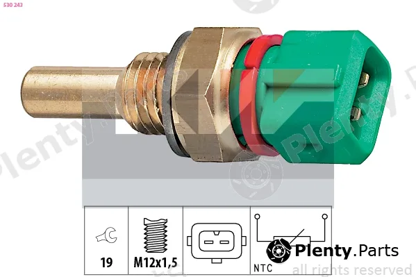 KW 530243 — Sensor, coolant temperature Made in Italy - OE Equivalent