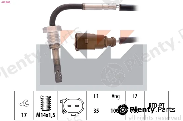 KW 422002 — Sensor, exhaust gas temperature Made in Italy - OE Equivalent