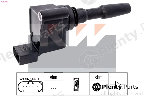 KW 470635 — Ignition Coil Made in Italy - OE Equivalent