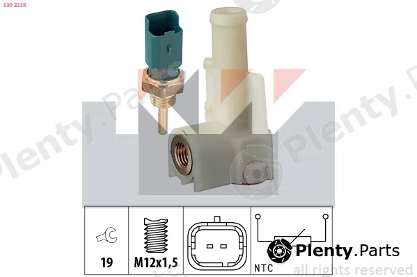 KW 530233K — Sensor, coolant temperature Made in Italy - OE Equivalent
