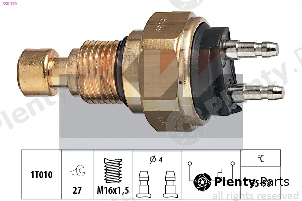 KW 550139 — Temperature Switch, radiator fan Made in Italy - OE Equivalent