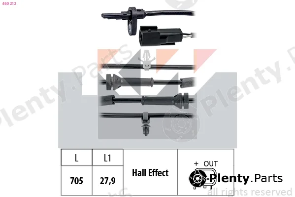KW 460212 — Sensor, wheel speed Made in Italy - OE Equivalent