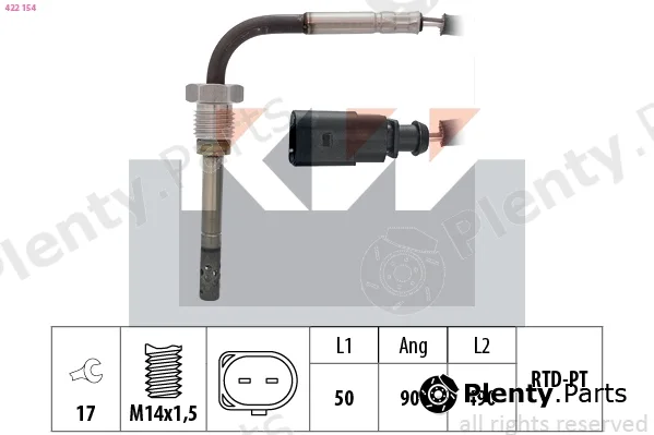 KW 422154 — Sensor, exhaust gas temperature Made in Italy - OE Equivalent