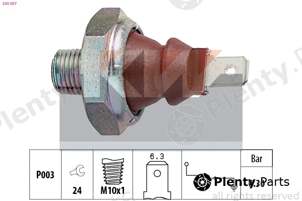 KW 500007 — Oil Pressure Switch Made in Italy - OE Equivalent