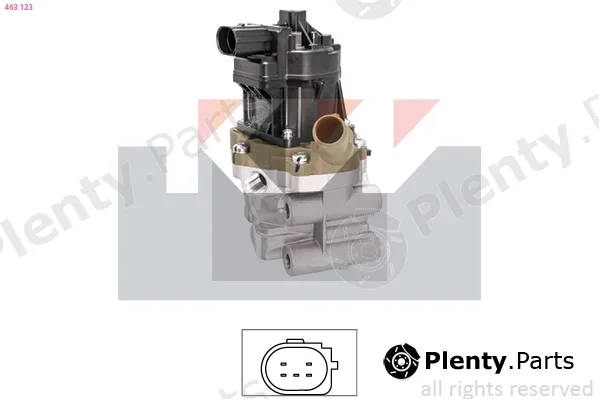 KW 463123 — EGR Valve Made in Italy - OE Equivalent