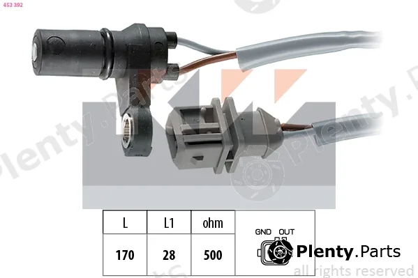 KW 453392 — RPM Sensor, automatic transmission Made in Italy - OE Equivalent