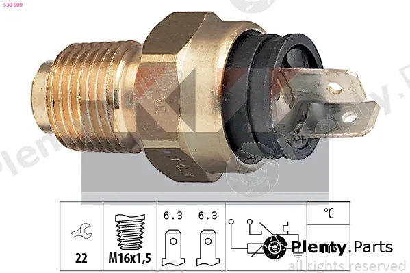 KW 530500 — Sensor, coolant temperature Made in Italy - OE Equivalent