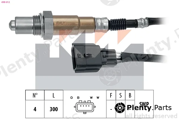 KW 498612 — Lambda Sensor Made in Italy - OE Equivalent