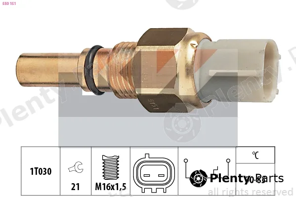 KW 550151 — Temperature Switch, radiator fan Made in Italy - OE Equivalent
