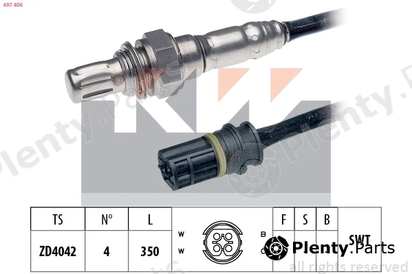 KW 497406 — Lambda Sensor Made in Italy - OE Equivalent