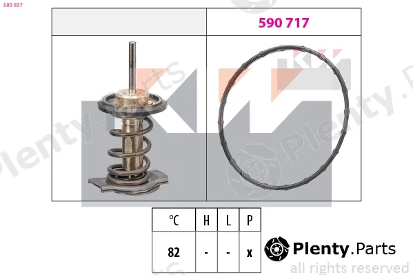 KW 580937 — Thermostat, coolant Made in Italy - OE Equivalent