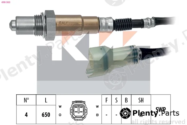KW 498563 — Lambda Sensor Made in Italy - OE Equivalent