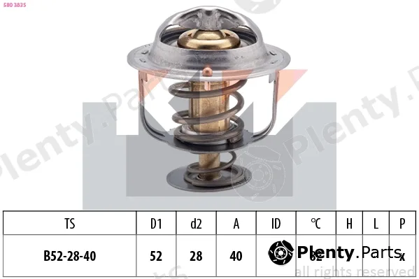 KW 580383S — Thermostat, coolant Made in Italy - OE Equivalent
