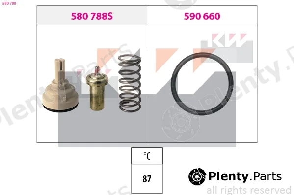 KW 580788 — Thermostat, coolant Made in Italy - OE Equivalent