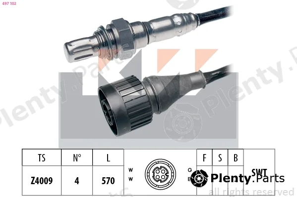 KW 497102 — Lambda Sensor Made in Italy - OE Equivalent