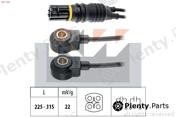 KW 457120 — Knock Sensor Made in Italy - OE Equivalent