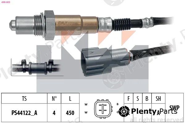 KW 498603 — Lambda Sensor Made in Italy - OE Equivalent