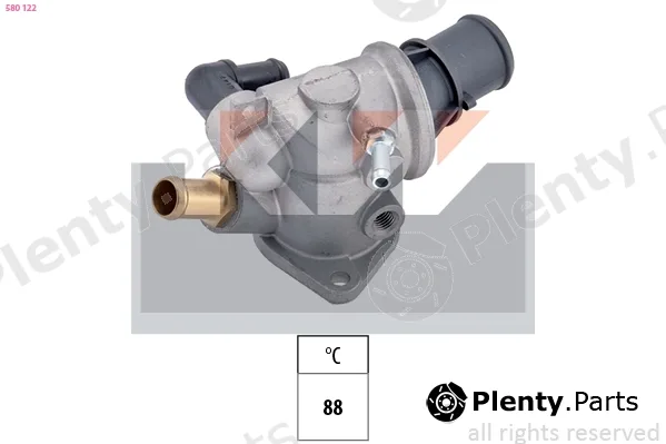 KW 580122 — Thermostat, coolant Made in Italy - OE Equivalent