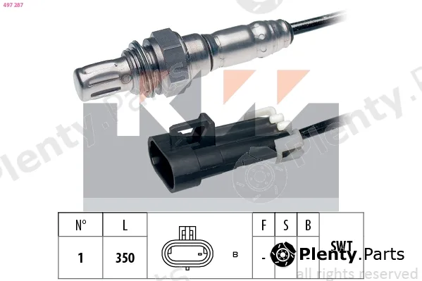 KW 497287 — Lambda Sensor Made in Italy - OE Equivalent