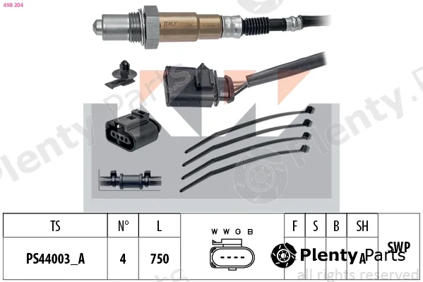 KW 498204 — Lambda Sensor Made in Italy - OE Equivalent
