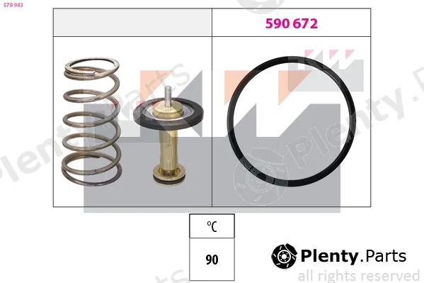 KW 579943 — Thermostat, coolant Made in Italy - OE Equivalent