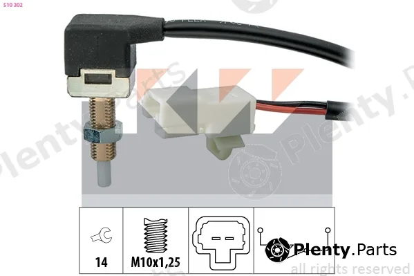 KW 510302 — Switch, clutch control (cruise control) Made in Italy - OE Equivalent