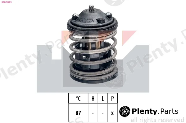KW 580762S — Thermostat, coolant Made in Italy - OE Equivalent