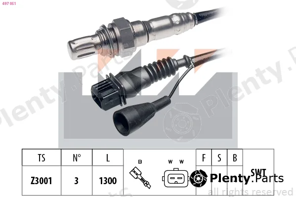 KW 497051 — Lambda Sensor Made in Italy - OE Equivalent