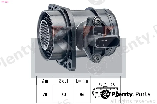 KW 491325 — Mass Air Flow Sensor Made in Italy - OE Equivalent