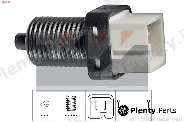 KW 510091 — Stop Light Switch Made in Italy - OE Equivalent