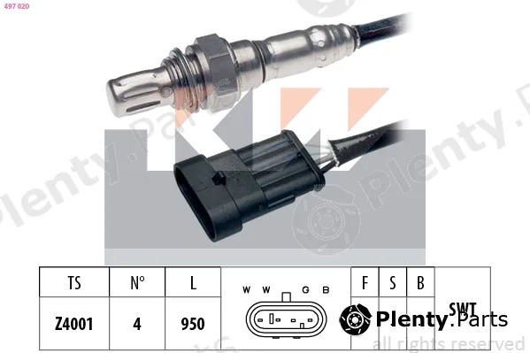 KW 497020 — Lambda Sensor Made in Italy - OE Equivalent