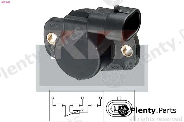 KW 495083 — Sensor, throttle position Made in Italy - OE Equivalent