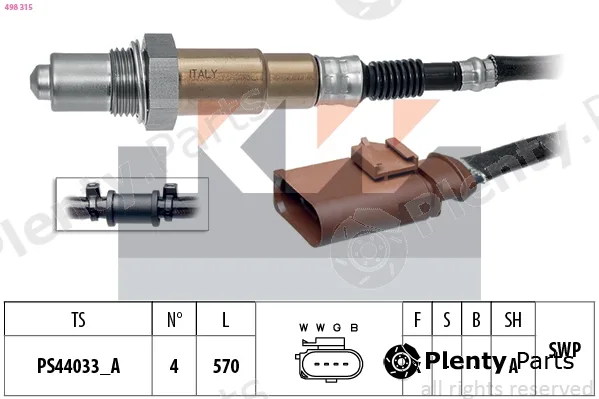 KW 498315 — Lambda Sensor Made in Italy - OE Equivalent